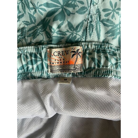J. Crew Factory Flex Palm Leaf Print Swimsuit Size Medium - Picture 6 of 8